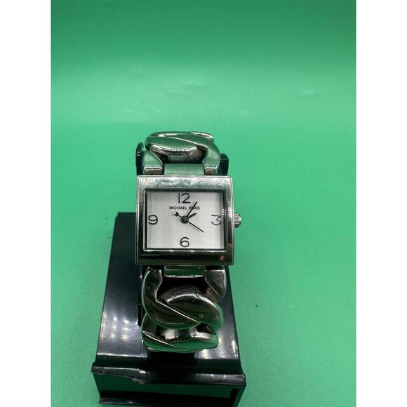 Michael Kors Ladies Chain Bracelet Square stainless steal MK3023 watch - Picture 1 of 12